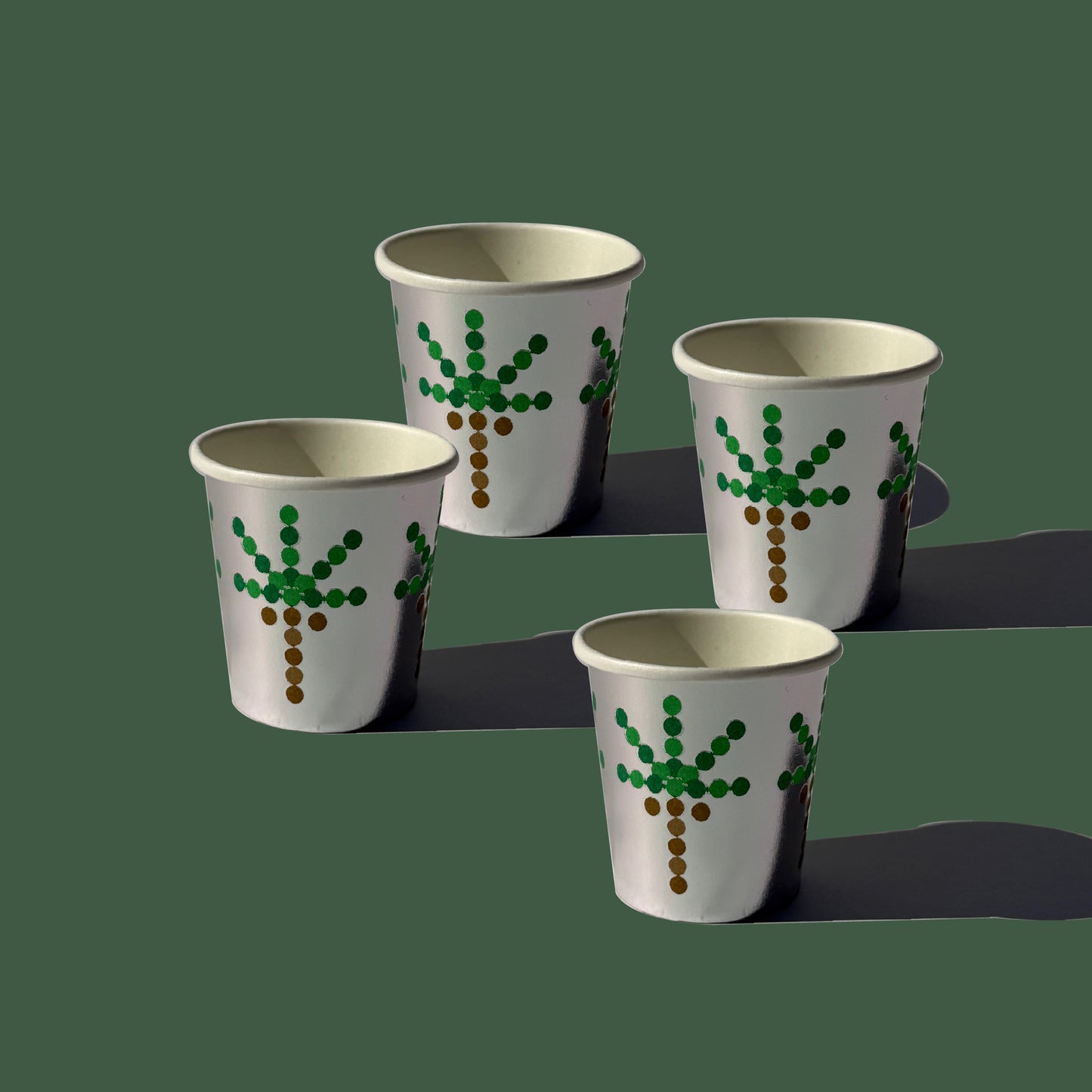 Metallic Arabic Coffee Paper Cups