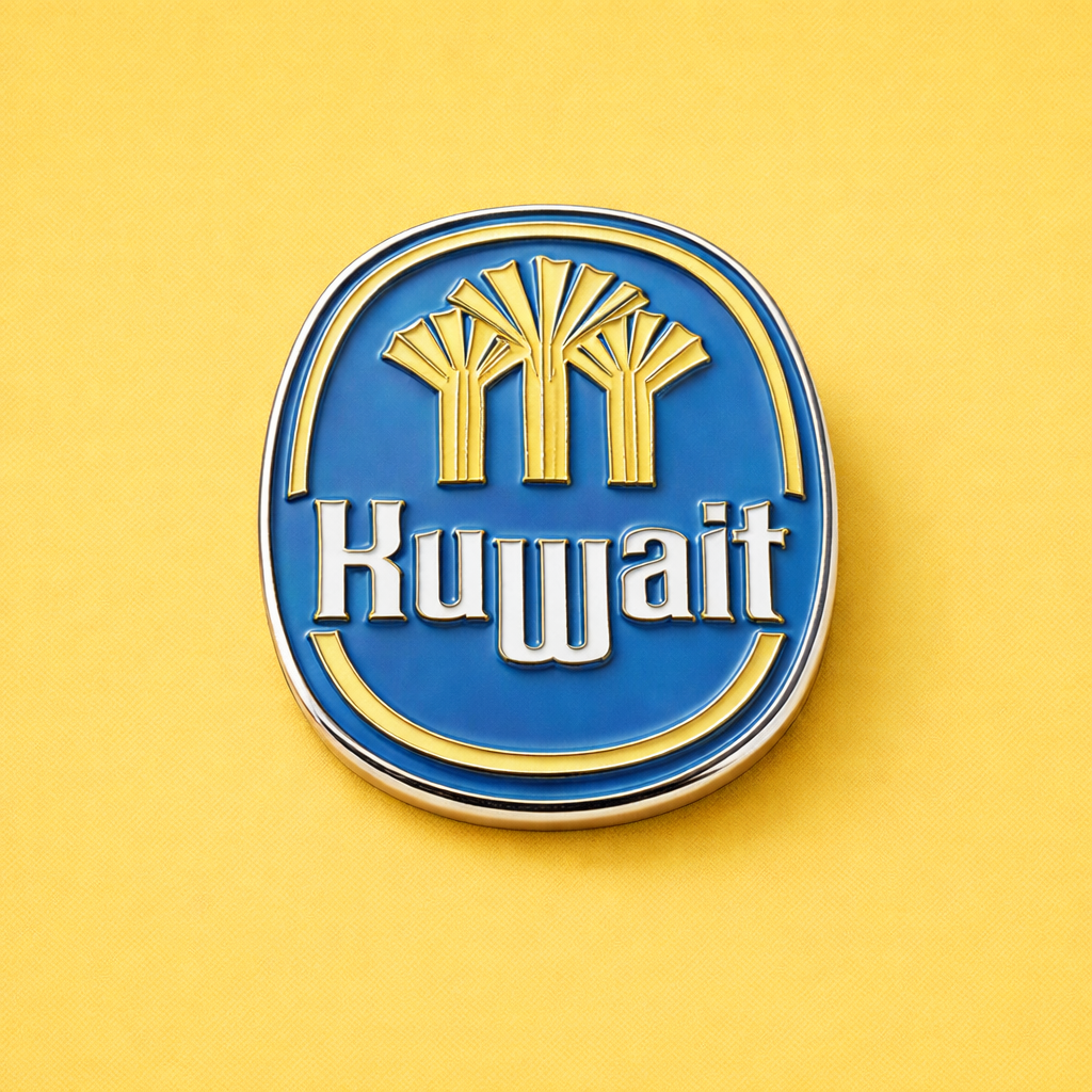 Metal Sticker of Kuwait Water Towers