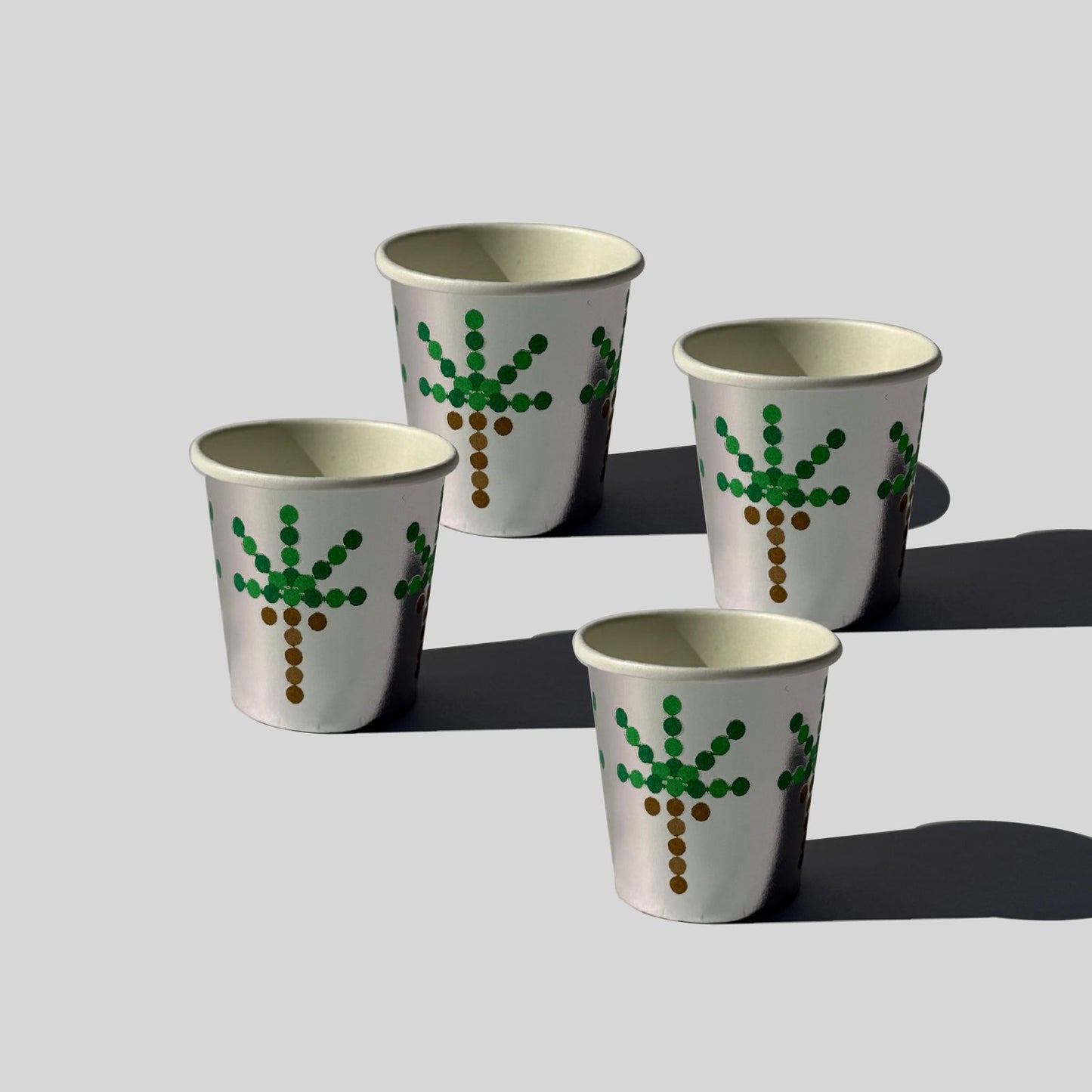 Silver Arabic Coffee Paper Cups